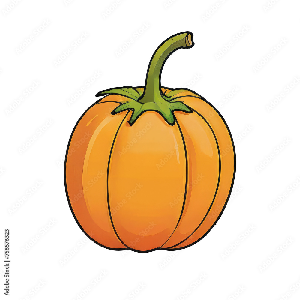 Horned Melon Hand Drawn Cartoon Style Illustration Horned Melon Hand Drawn Cartoon Style Illustration