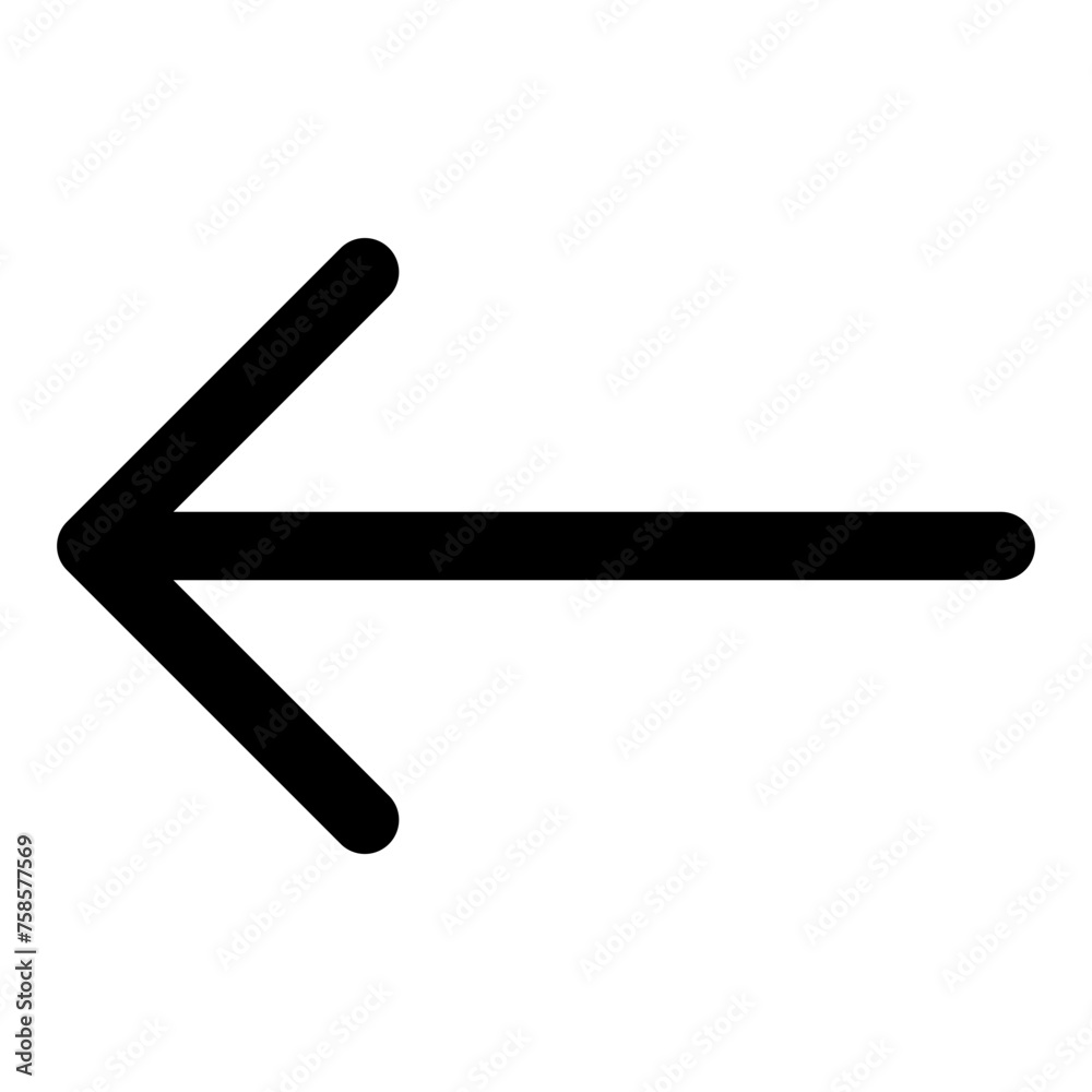 Left arrow icon in outline style. Simple direction symbol vector illustration — pixel-perfect icon. Left arrow icon in outline style. Simple direction symbol vector illustration — pixel-perfect icon.
