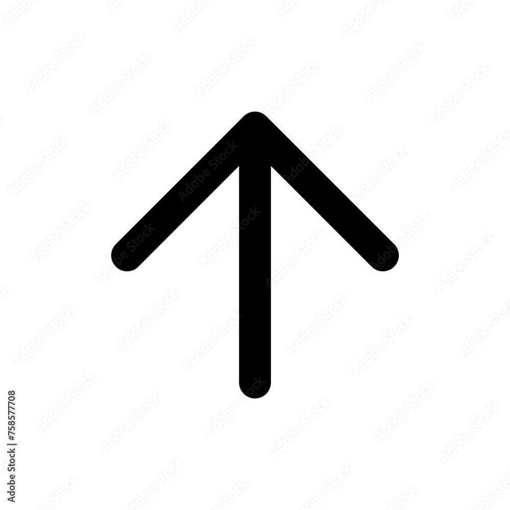 Up arrow icon in outline style. Simple direction symbol vector illustration — pixel-perfect icon. Up arrow icon in outline style. Simple direction symbol vector illustration — pixel-perfect icon.