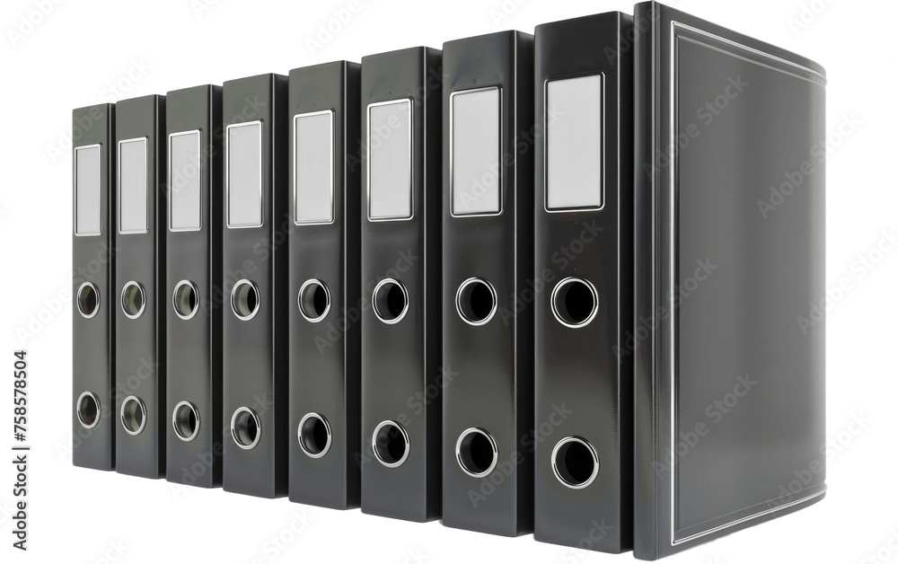 Binders made from plastic isolated on transparent Background Binders made from plastic isolated on transparent Background
