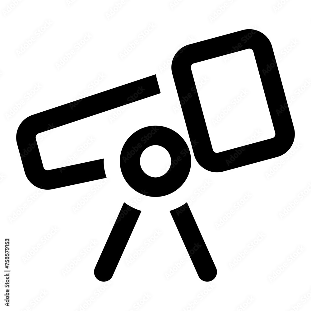 Telescope icon in outline style. Simple scout vector illustration — pixel-perfect icon. Telescope icon in outline style. Simple scout vector illustration — pixel-perfect icon.