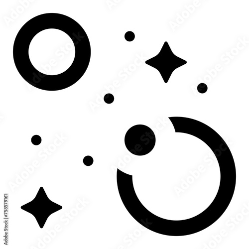 Galaxy icon in outline style. Simple outer space vector illustration — pixel-perfect icon.