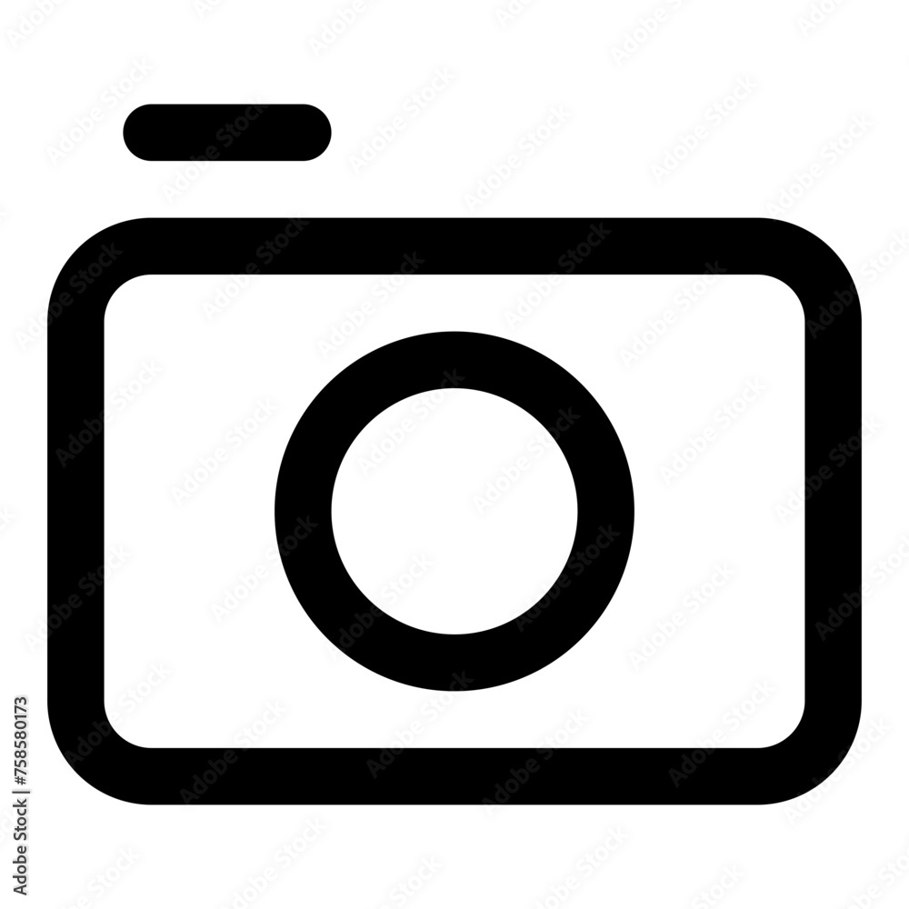 Camera pocket icon in outline style. Simple multimedia symbol vector illustration — pixel-perfect icon. Camera pocket icon in outline style. Simple multimedia symbol vector illustration — pixel-perfect icon.