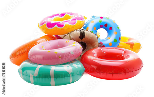 Floats for Plastic Pool isolated on transparent Background