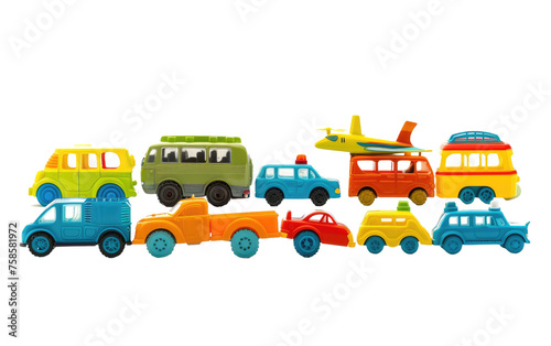 Mobile Plastic Toys isolated on transparent Background