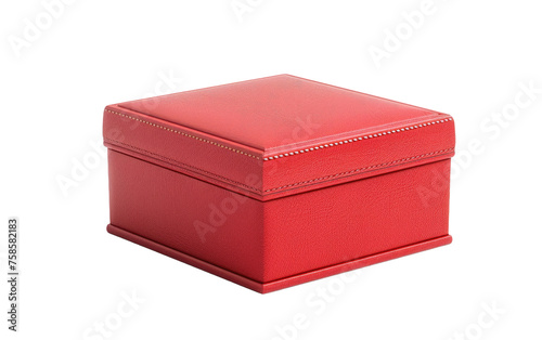 Jewelry and Gift Red Box isolated on transparent Background