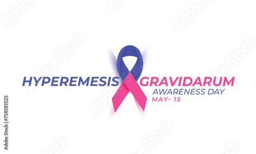 Hyperemesis Gravidarum awareness day. background, banner, card, poster, template. Vector illustration. photo
