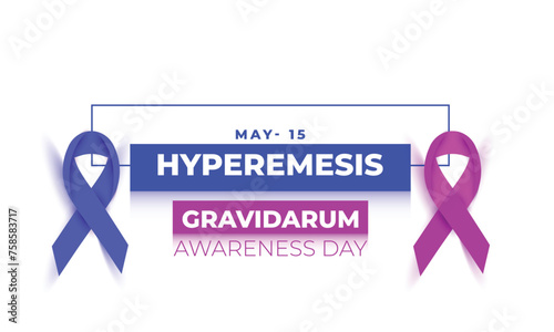 Hyperemesis Gravidarum awareness day. background, banner, card, poster, template. Vector illustration. photo