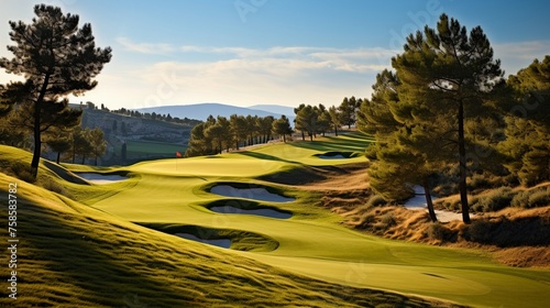Breathtaking view from the top of the course, every hole a story, every fairway a chapter in the game of golf