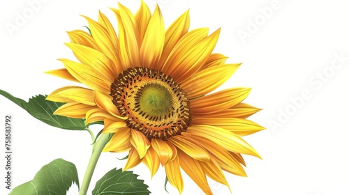 An illustration of sunflowers.
