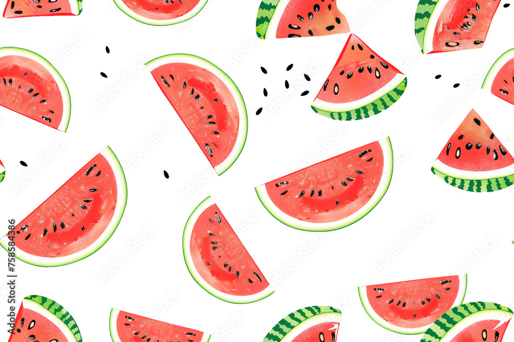 Minimalist clip art, watermelon, Pattern Seamless, isolated on background Minimalist clip art, watermelon, Pattern Seamless, isolated on background