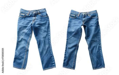 Two Blue Jeans: Quarterly Update isolated on transparent Background photo