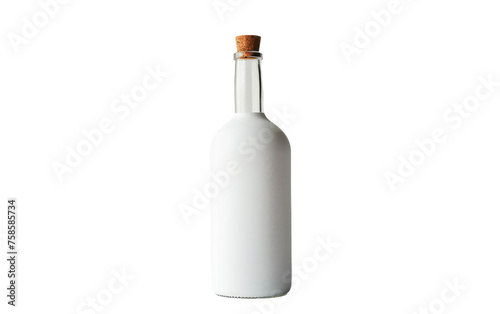Unbranded White Bottle isolated on transparent Background