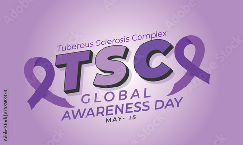 Tuberous Sclerosis Complex awareness day. background, banner, card, poster, template. Vector illustration.
