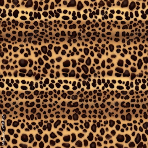 Espresso-hued leopard spots on a contrasting base  for an impactful visual statement.