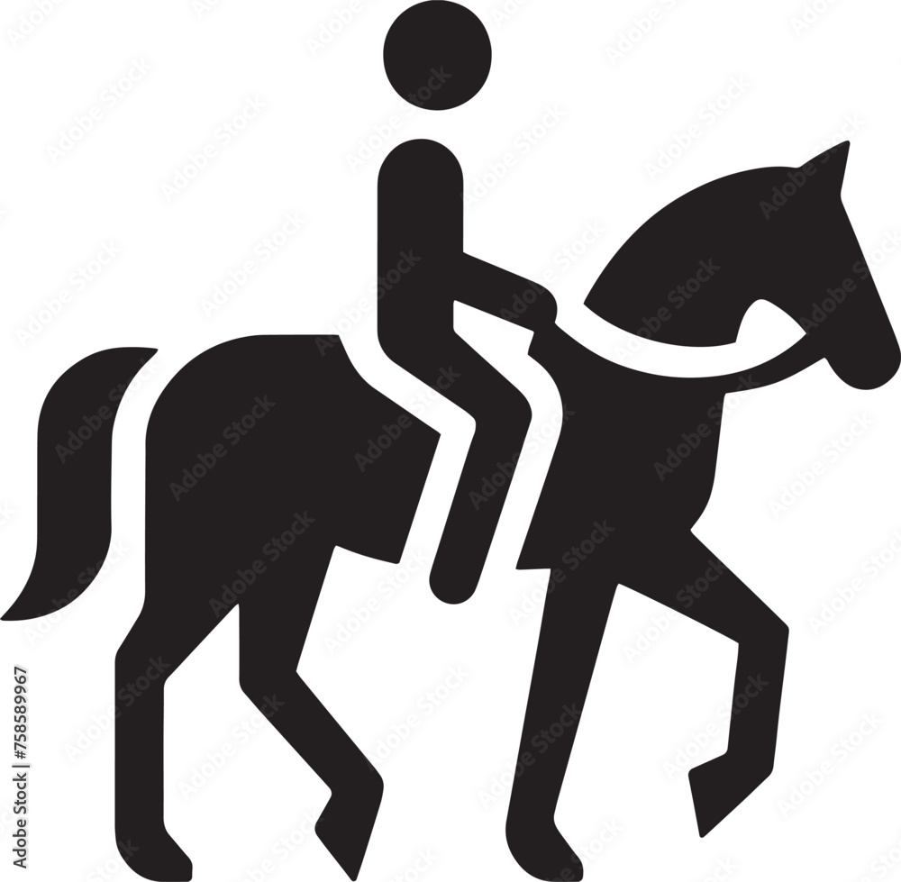 Foto Equestrian Silhouette
