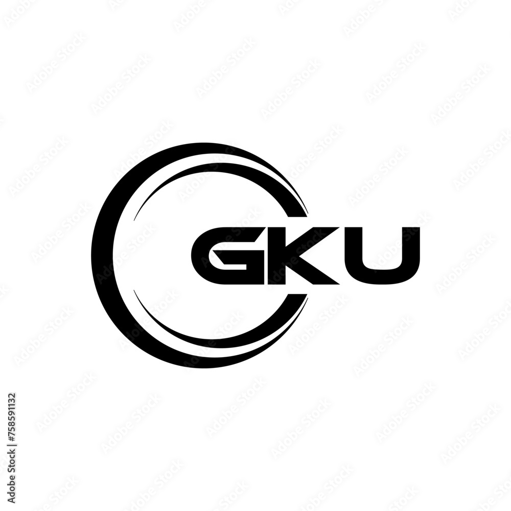 GKU letter logo design with white background in illustrator, cube logo, vector logo, modern alphabet font overlap style. calligraphy designs for logo, Poster, Invitation, etc. GKU letter logo design with white background in illustrator, cube logo, vector logo, modern alphabet font overlap style. calligraphy designs for logo, Poster, Invitation, etc.