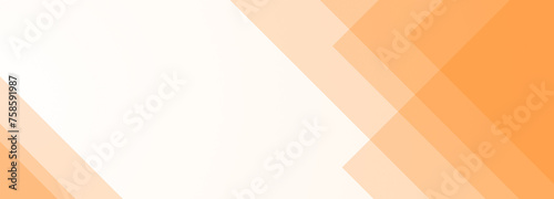 Abstract geometrical white digital web horizontal banner design template blank with place for text . Square yellow orange transparent stripes lines shapes
