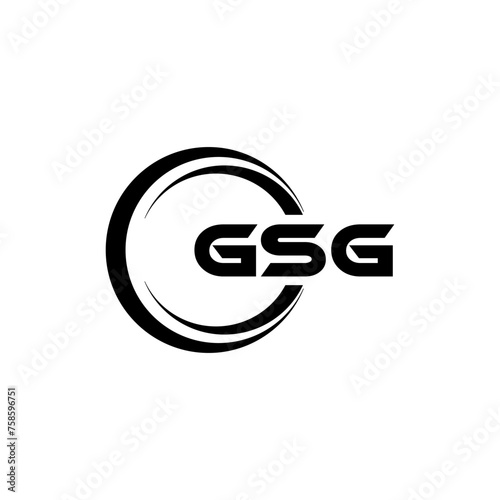 GSG Logo Design, Inspiration for a Unique Identity. Modern Elegance and Creative Design. Watermark Your Success with the Striking this Logo. photo