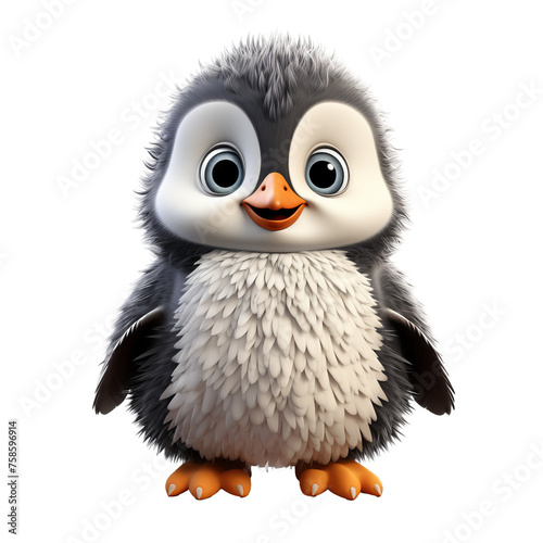 Cute 3D animal Penguin