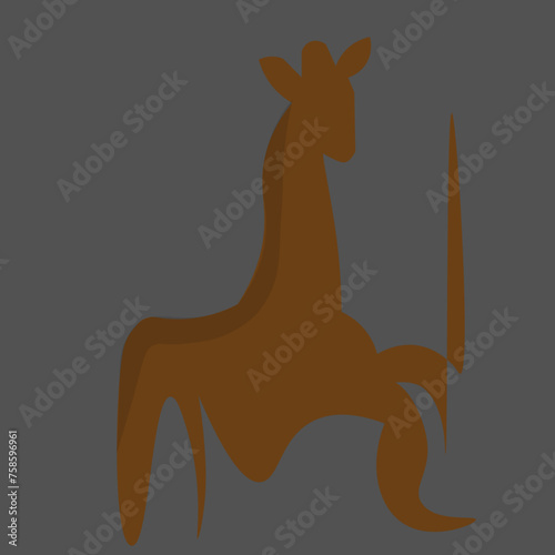 animal, cartoon, vector, giraffe, illustration, deer, mammal, nature, silhouette, wild, wildlife, camel, animals, farm, drawing, dog, fun, art, safari, horse, donkey, zoo, design, goat, funny
