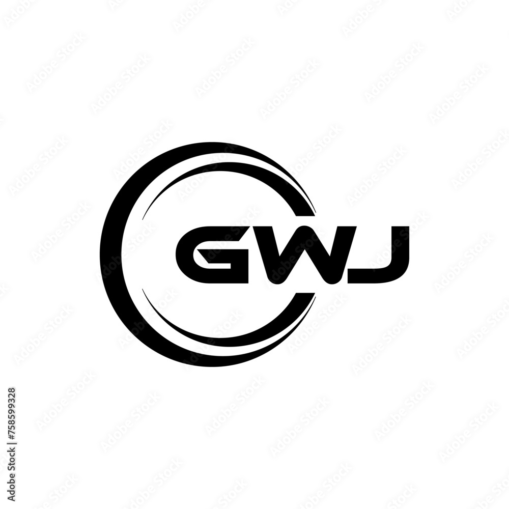 GWJ letter logo design with white background in illustrator, cube logo, vector logo, modern alphabet font overlap style. calligraphy designs for logo, Poster, Invitation, etc. GWJ letter logo design with white background in illustrator, cube logo, vector logo, modern alphabet font overlap style. calligraphy designs for logo, Poster, Invitation, etc.