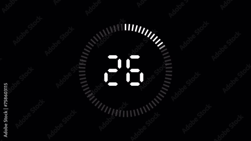 30 second timer countdown animation from 30 to 0 seconds on white color. Modern flat design. Transparent 4K Alpha Channel. Perfect for business, countdowns, event. 30 second timer countdown animation from 30 to 0 seconds on white color. Modern flat design. Transparent 4K Alpha Channel. Perfect for business, countdowns, event.