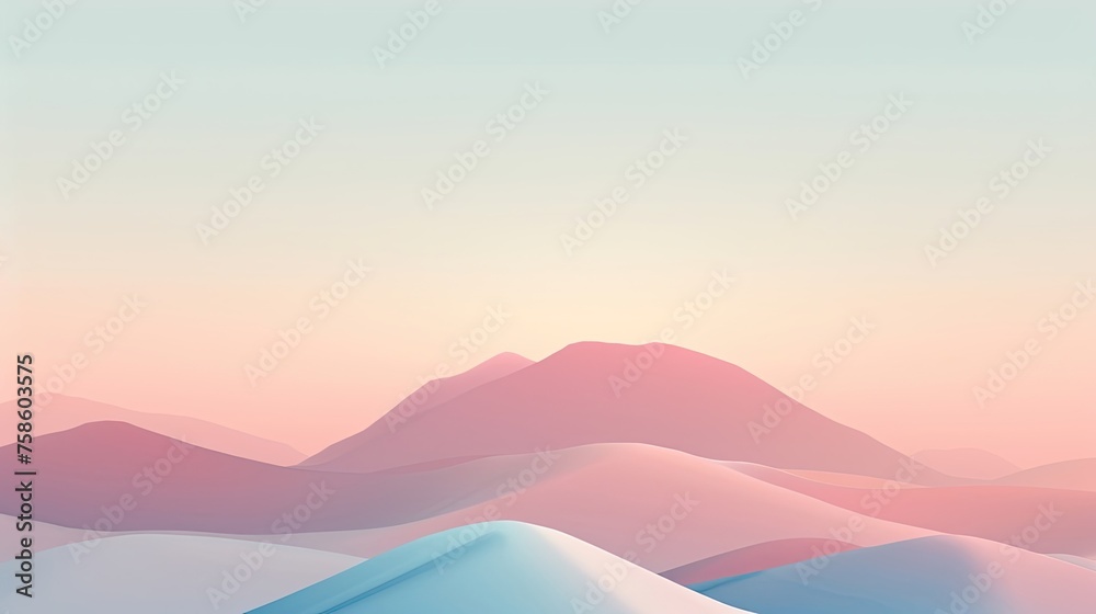 Soft gradient on minimalist background. Clean, modern, simple, subtle, gradient, minimalist, contemporary, serene, tranquility, elegance. Generated by AI