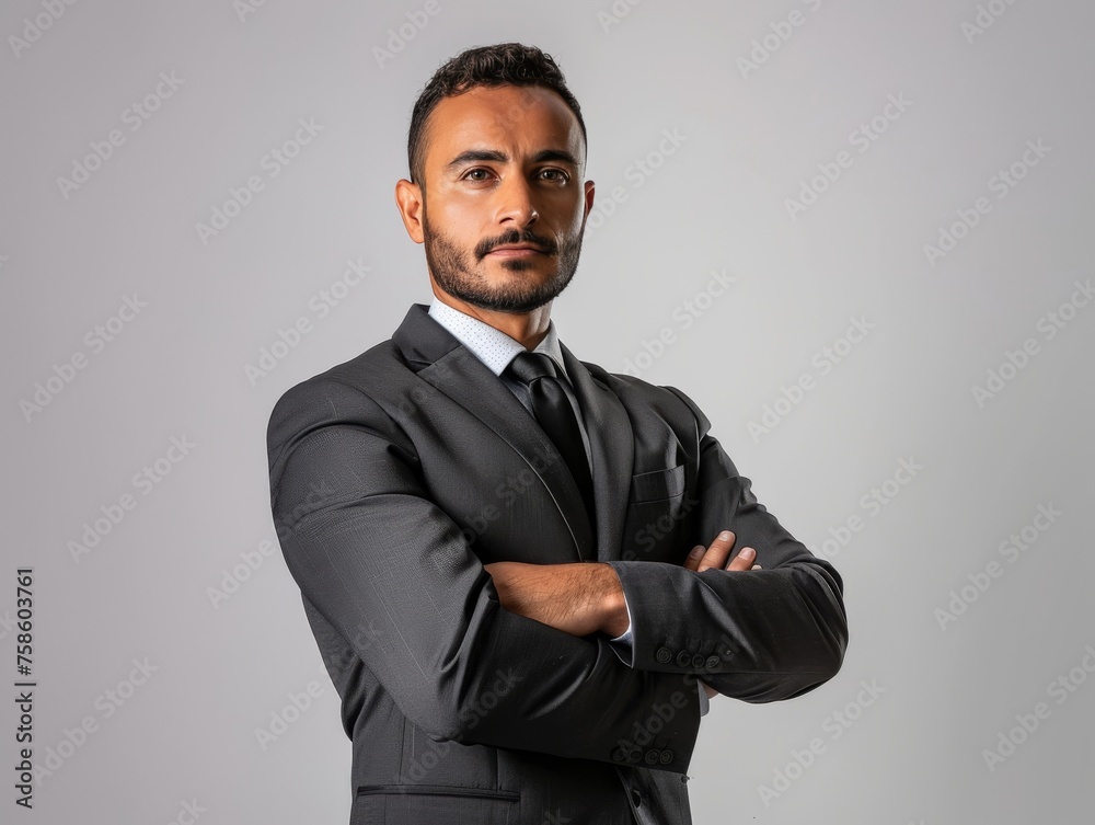 Man in Suit With Crossed Arms Man in Suit With Crossed Arms