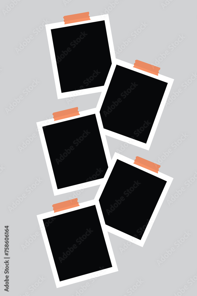 5 photo collage template. vector illustration, new collections 5 photo collage template. vector illustration, new collections