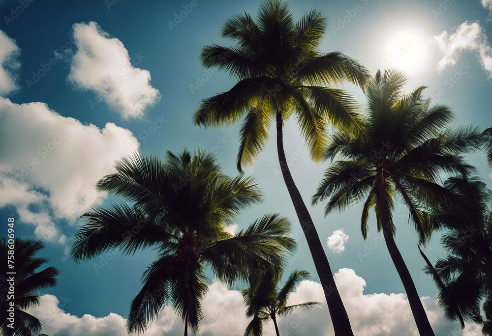 Summer background. Low angle view of tropical palm trees over clear blue sky stock photoPalm Tree Beach Summer Backgrounds Coconut Palm Tree Summer background. Low angle view of tropical palm trees over clear blue sky stock photoPalm Tree Beach Summer Backgrounds Coconut Palm Tree
