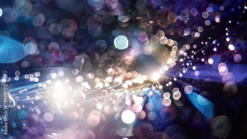 Wallpaper Mural Underneath the distorted reflection of a bright light source droplets of magnetic fluid together in a curious dance of attraction and repulsion pulled in several directions Torontodigital.ca