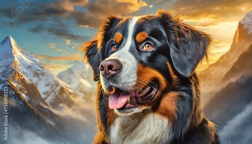 portrait of a dog photo