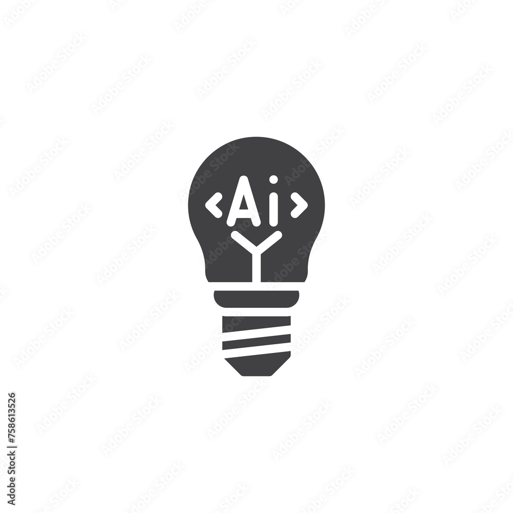 AI Creativity vector icon AI Creativity vector icon