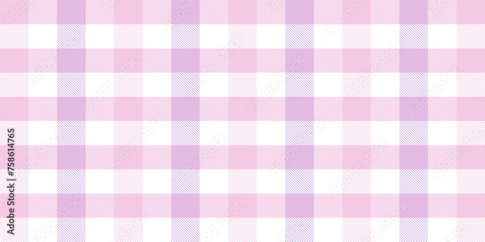 Gingham pattern background. Retro tablecloth texture. Abstract color full of Scott pattern. Pastel gingham seamless background for print on fabric. Vector art