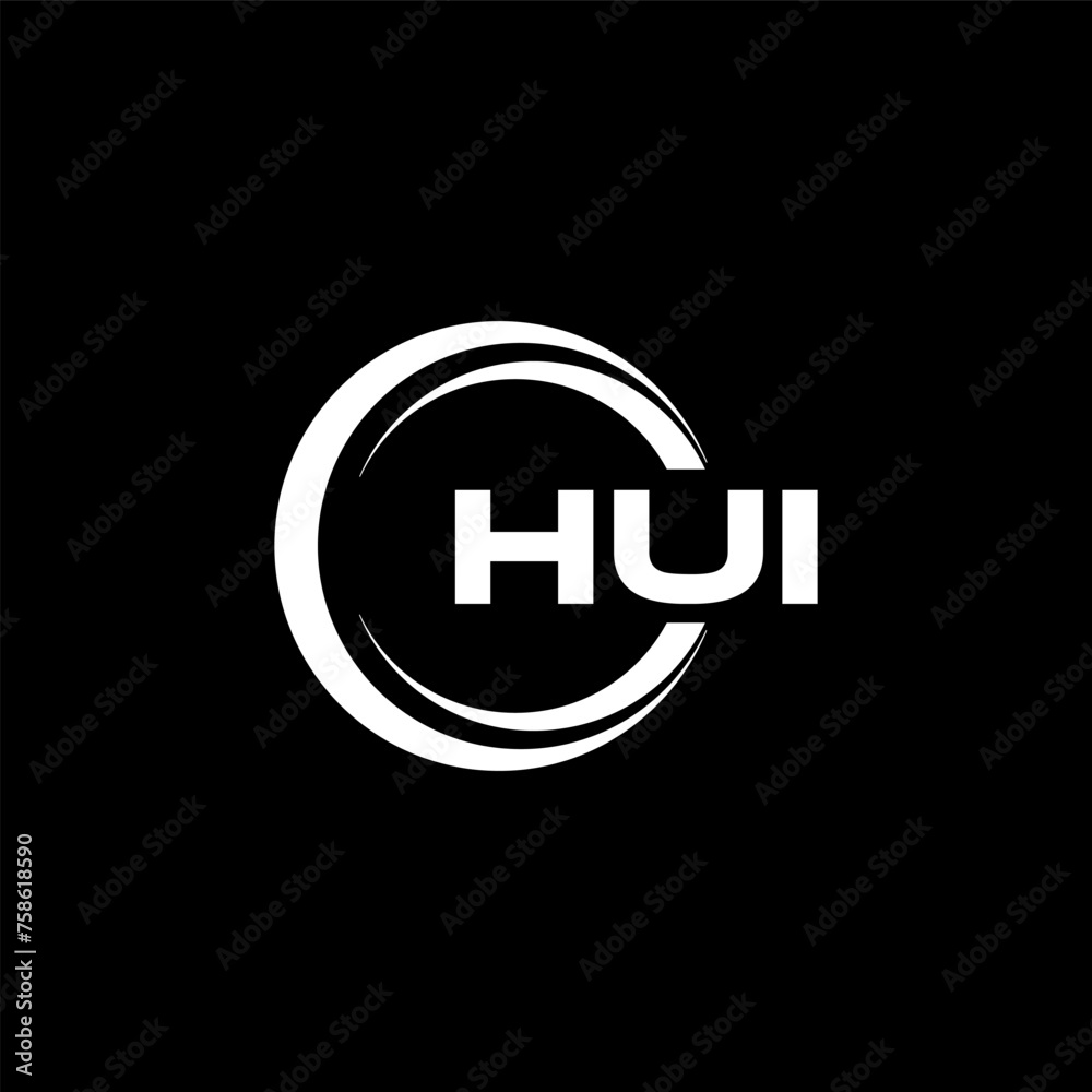 HUI Letter Logo Design, Inspiration for a Unique Identity. Modern Elegance and Creative Design. Watermark Your Success with the Striking this Logo.