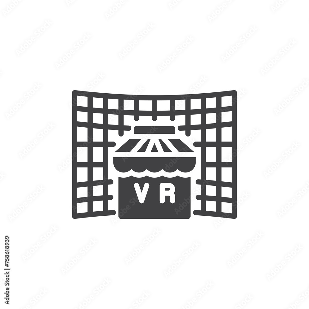 VR store vector icon