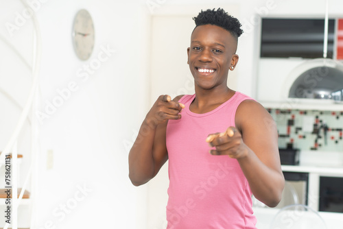 Handsome african american young man ready for workout