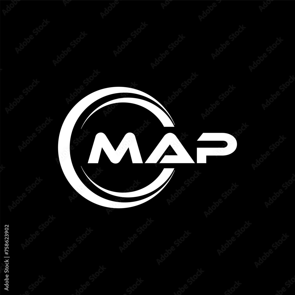 MAP letter logo design in illustration. Vector logo, calligraphy designs for logo, Poster, Invitation, etc. MAP letter logo design in illustration. Vector logo, calligraphy designs for logo, Poster, Invitation, etc.