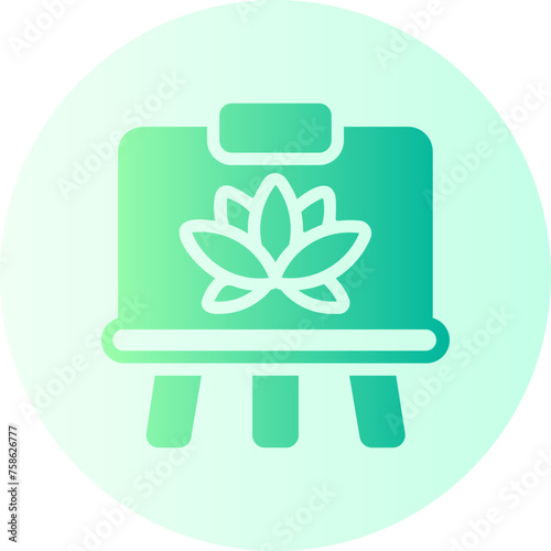 art therapy gradient icon