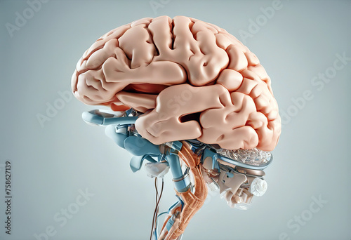 anatomy male active brain three-dimensional biology body bone care cerebra cerebellum cerebral diagnostic disease genius head health hospital human illustration inside intellect intelligence