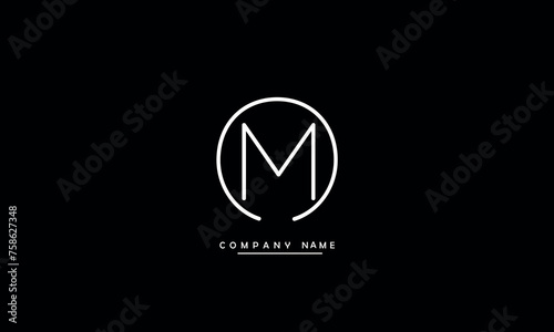 MO, OM, M, O Abstract Letters Logo Monogram