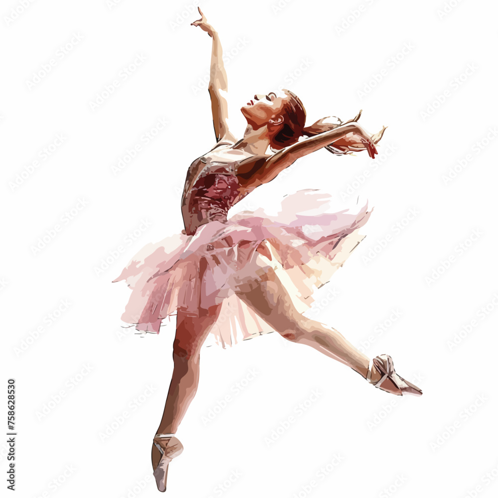 Ballet Dancer Clipart Clipart isolated on white background