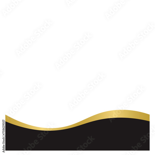Gold Banner Footer
