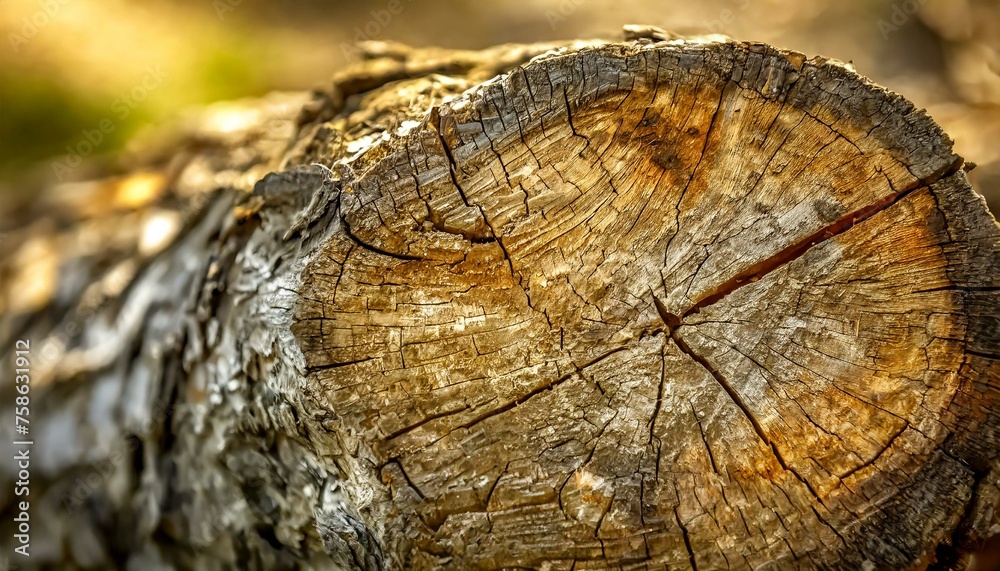 Close-up of a decaying tree stump on a forest floor, highlighting the natural breakdown of the wood with its cracks and textures. Close-up of a decaying tree stump on a forest floor, highlighting the natural breakdown of the wood with its cracks and textures.