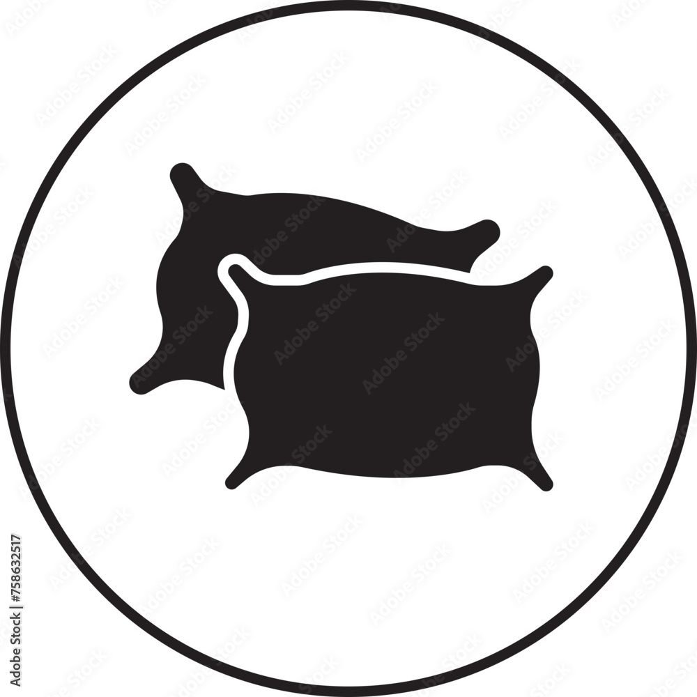 Pillow icon in trendy fill style. Pillow sign and symbol. Comfortable fluffy pillow. Sleeping sign. Comfortable cushion for sleep, rest, relax mockup vector isolated on transparent background. Pillow icon in trendy fill style. Pillow sign and symbol. Comfortable fluffy pillow. Sleeping sign. Comfortable cushion for sleep, rest, relax mockup vector isolated on transparent background.