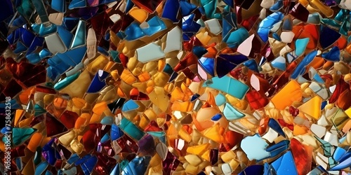 colorful stones, High resolution 3d rendering of dynamic abstract shapes background.