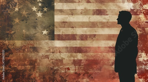 
Usa Presidents election day background photo