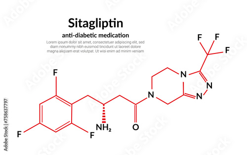 Sitagliptin anti-diabetic medication