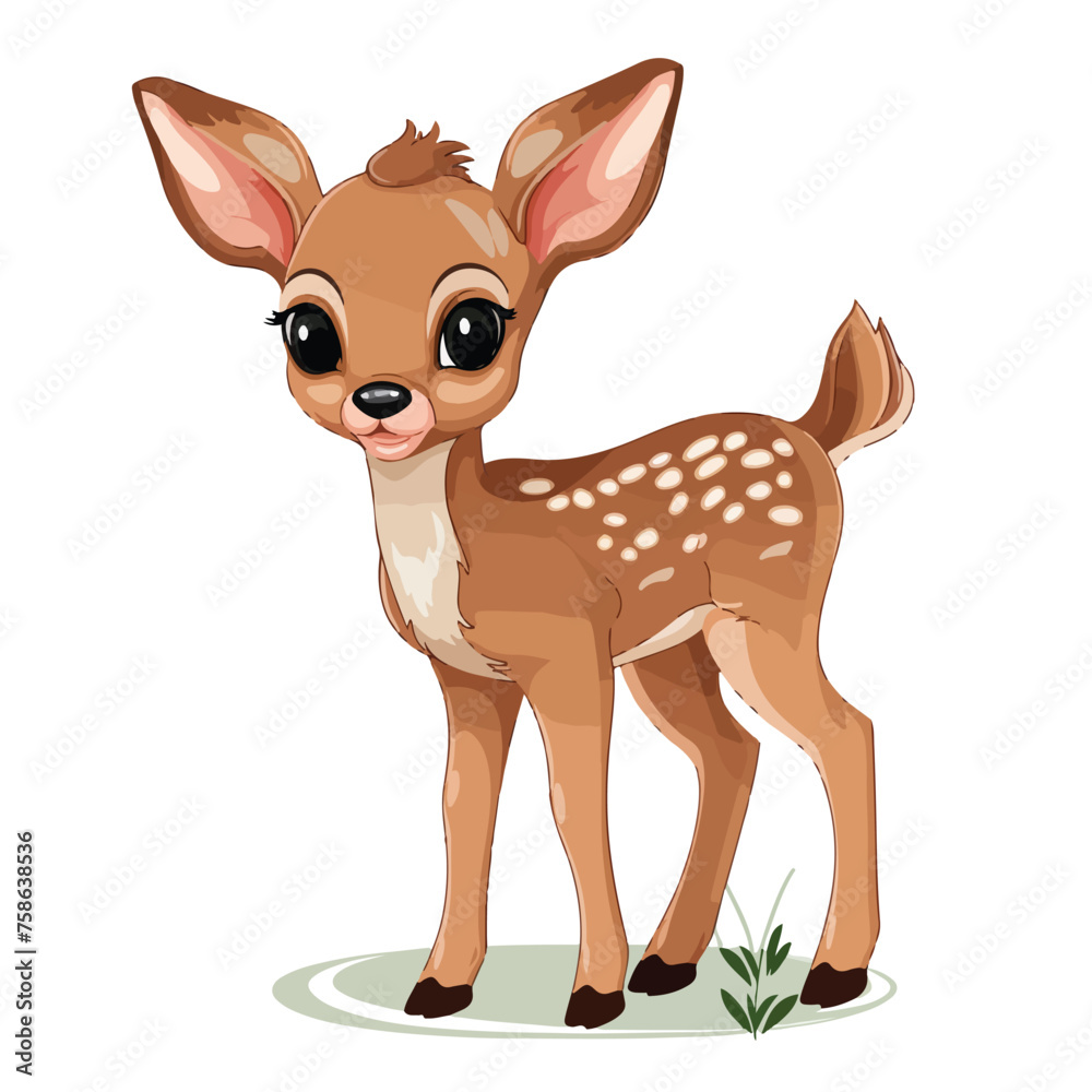 Fawn Clipart Clipart isolated on white background 